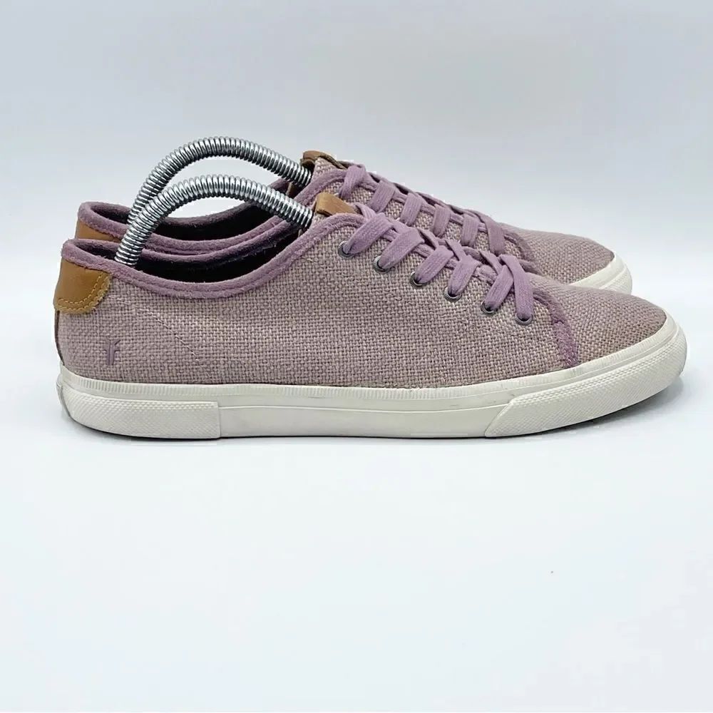 Frye Gia canvas low lace lilac sneakers - 9.5M